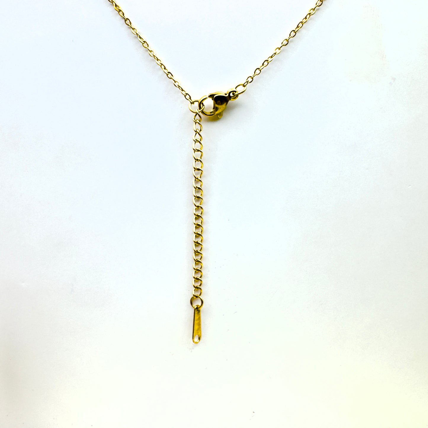 Damen-Halskette mit goldenem Halbmond und Stern