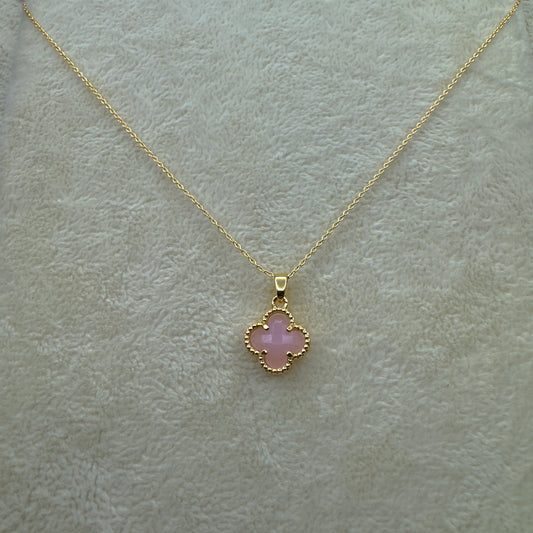Damen-Halskette mit herzförmigem Anhänger in Rosa