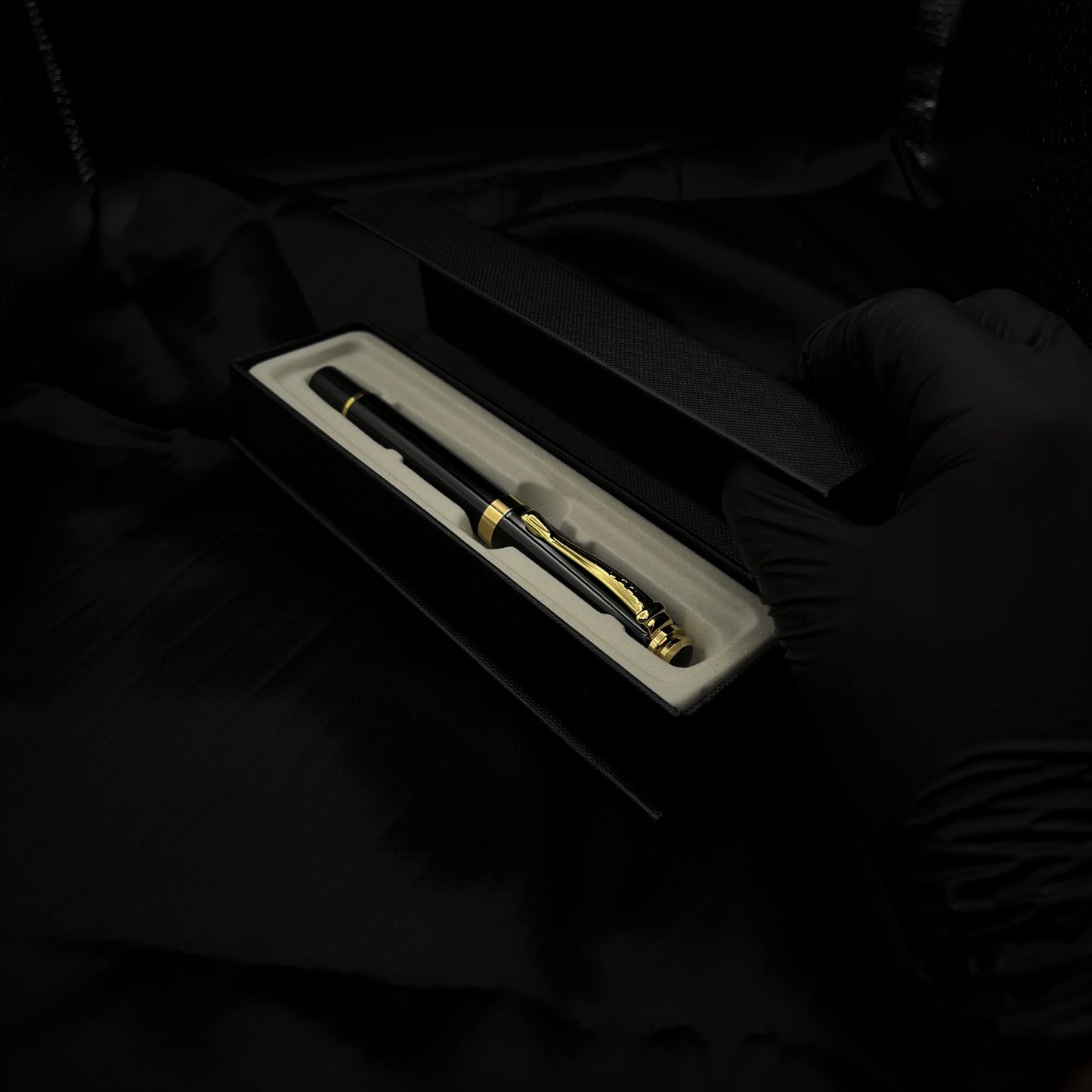 Kugelschreiber Schwarz/Gold Hochwertig mit Geschenkbox