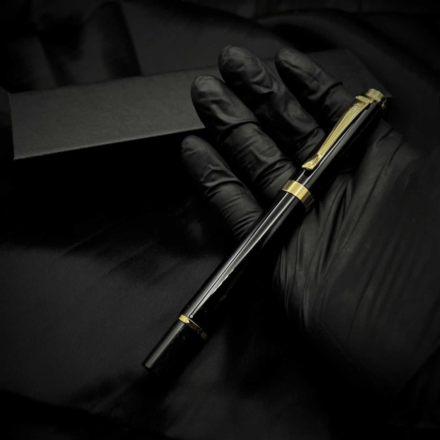 Kugelschreiber Schwarz/Gold Hochwertig mit Geschenkbox