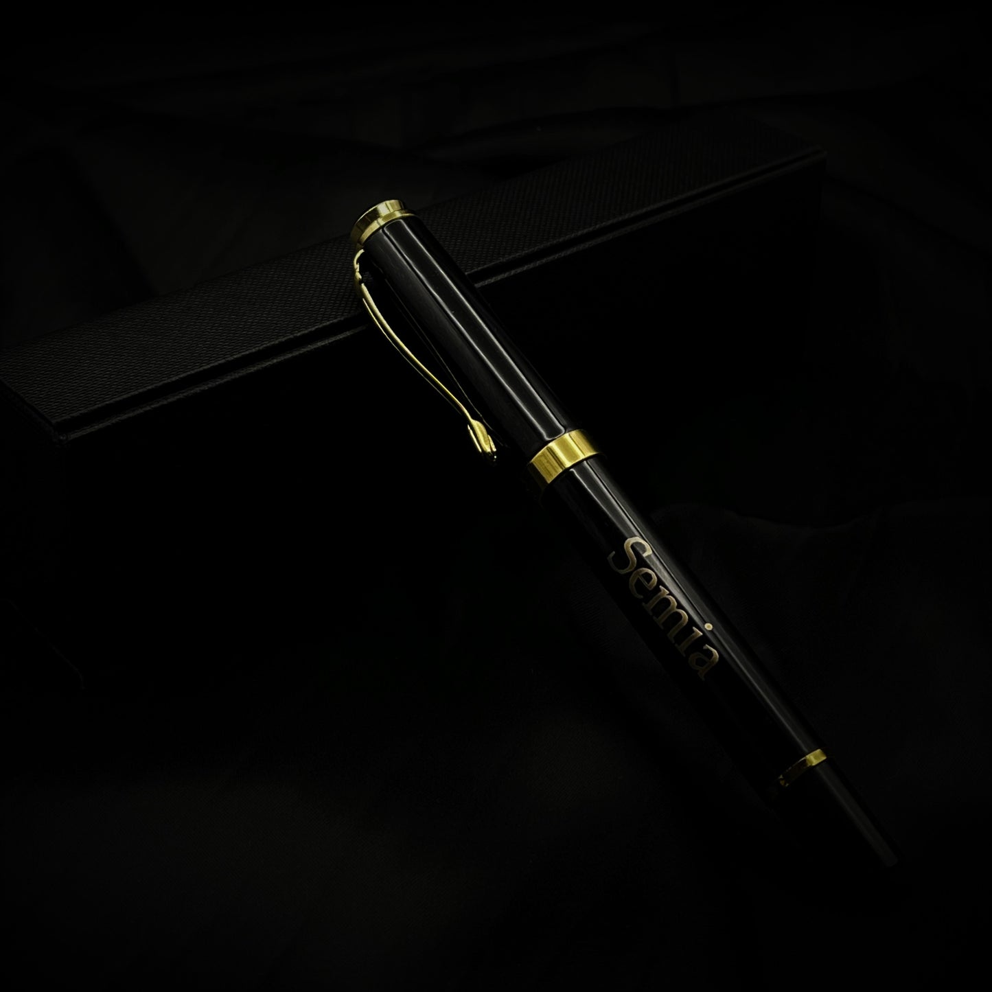 Kugelschreiber Schwarz/Gold Hochwertig mit Geschenkbox