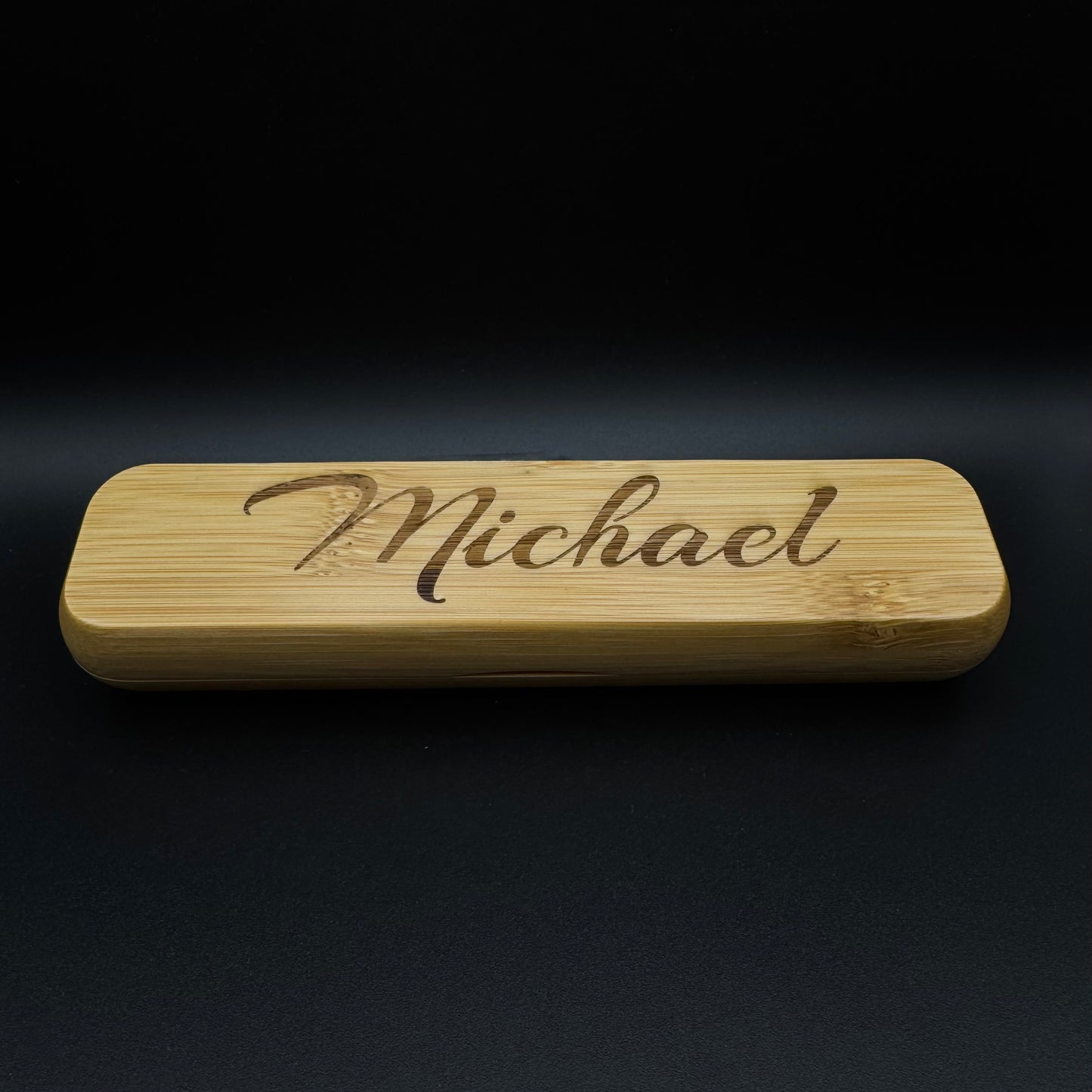 Kugelschreiber aus Bambus mit Gravur in Geschenkbox - Personalisierbar