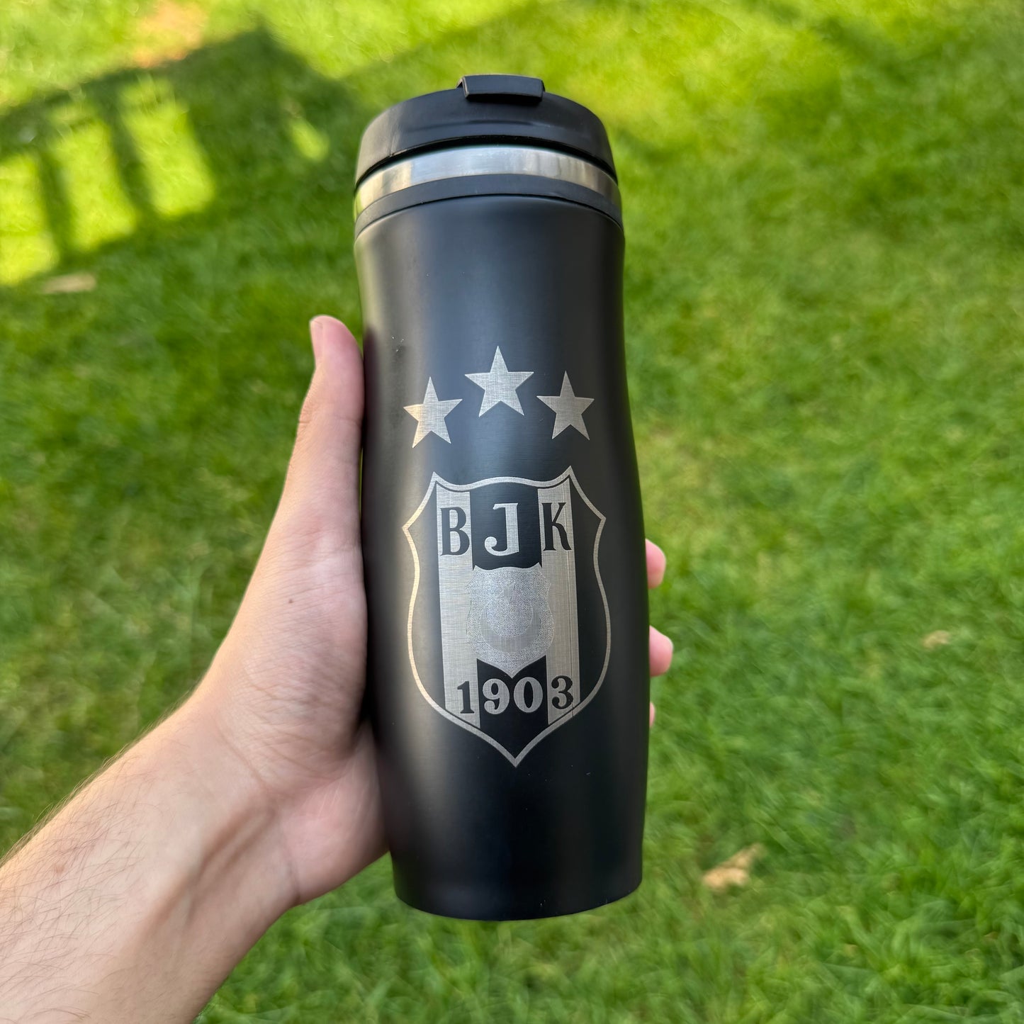Thermosbecher mit Gravur der Türkischen Fußballteams
