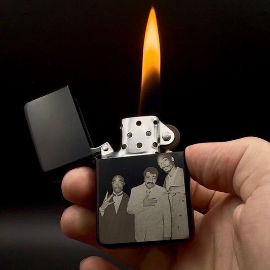 Müslüm Gürses x Tupac x Snoop Dogg Design Benzinfeuerzeug – Legendäres Trio