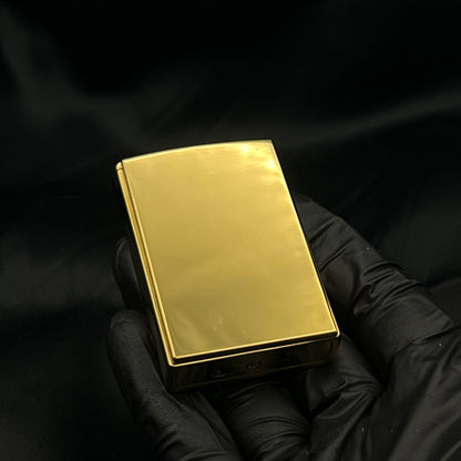 Karten Feuerzeug Schwarz, Gold & Rainbow